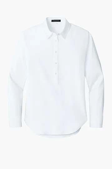 Mercer+Mettle Women's Long Sleeve Modern Oxford Shirt — view 3