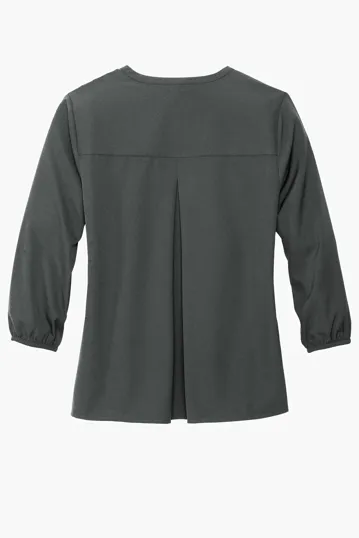 Mercer+Mettle Women's Stretch Crepe 3/4-Sleeve Blouse — view 9