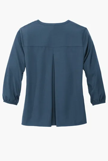 Mercer+Mettle Women's Stretch Crepe 3/4-Sleeve Blouse — view 11