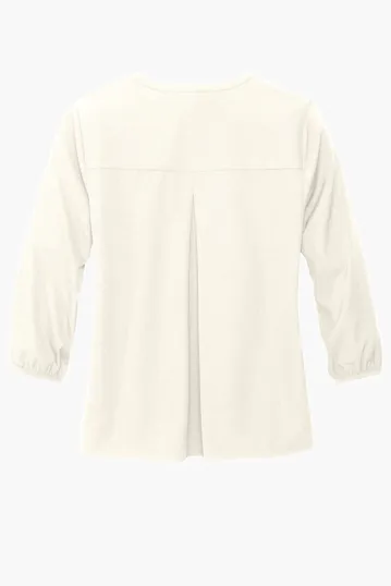 Mercer+Mettle Women's Stretch Crepe 3/4-Sleeve Blouse — view 12