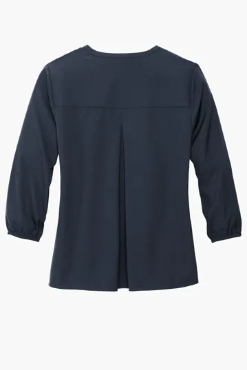 Mercer+Mettle Women's Stretch Crepe 3/4-Sleeve Blouse — view 13