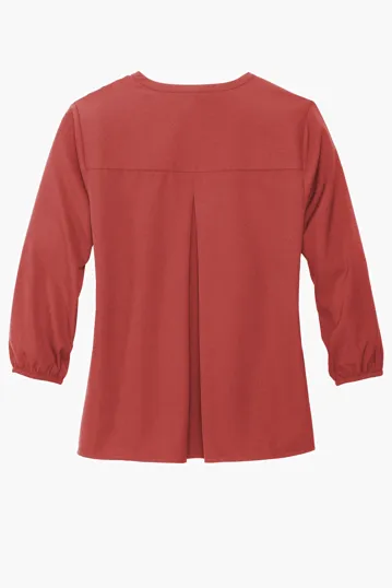 Mercer+Mettle Women's Stretch Crepe 3/4-Sleeve Blouse — view 15