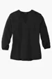 Mercer+Mettle Women's Stretch Crepe 3/4-Sleeve Blouse — view 3