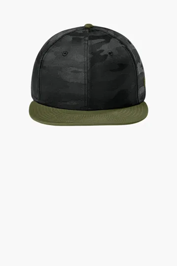 New Era Camo Flat Bill Snapback Cap — view 6