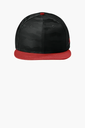 New Era Camo Flat Bill Snapback Cap — view 8