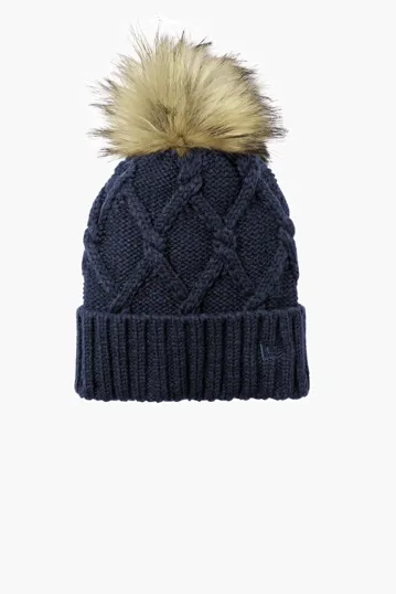 New Era Faux Fur Pom Beanie — view 2