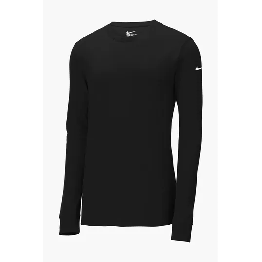 Nike Dri-FIT Cotton/Poly Long Sleeve Tee — view 3