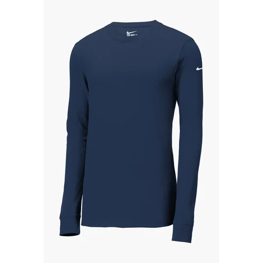 Nike Dri-FIT Cotton/Poly Long Sleeve Tee — view 4