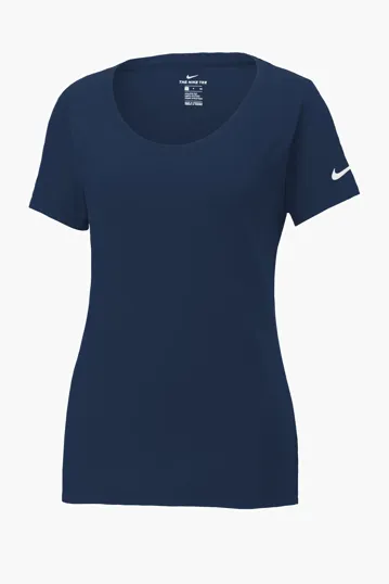 Nike Women's Dri-FIT Cotton/Poly Scoop Neck Tee — view 4