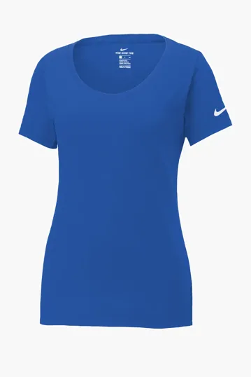 Nike Women's Dri-FIT Cotton/Poly Scoop Neck Tee — view 5