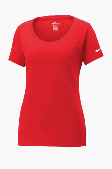 Nike Women's Dri-FIT Cotton/Poly Scoop Neck Tee — view 6