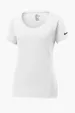 Nike Women's Dri-FIT Cotton/Poly Scoop Neck Tee — view 7