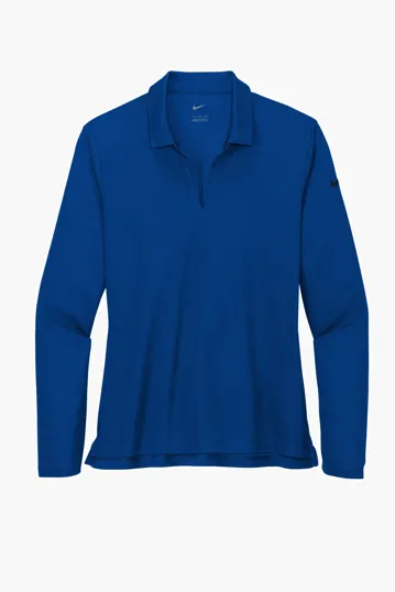 Nike Women's Dri-FIT Micro Pique 2.0 Long Sleeve Polo — view 5