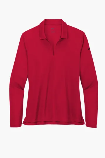 Nike Women's Dri-FIT Micro Pique 2.0 Long Sleeve Polo — view 7