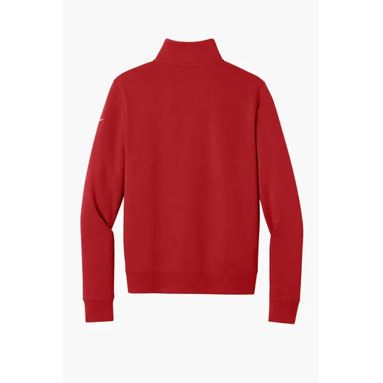 Nike Women's Club Fleece Sleeve Swoosh 1/2-Zip — view 30