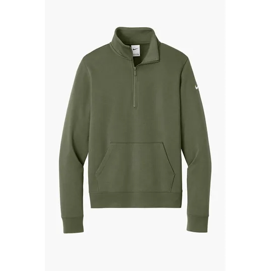 Nike Women's Club Fleece Sleeve Swoosh 1/2-Zip — view 19
