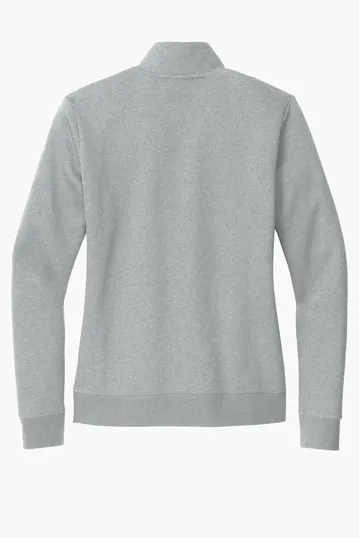 Nike Women's Club Fleece Sleeve Swoosh 1/2-Zip — view 10