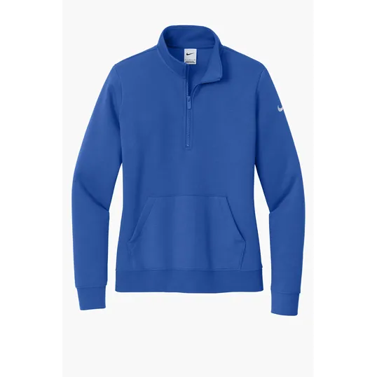 Nike Women's Club Fleece Sleeve Swoosh 1/2-Zip — view 5