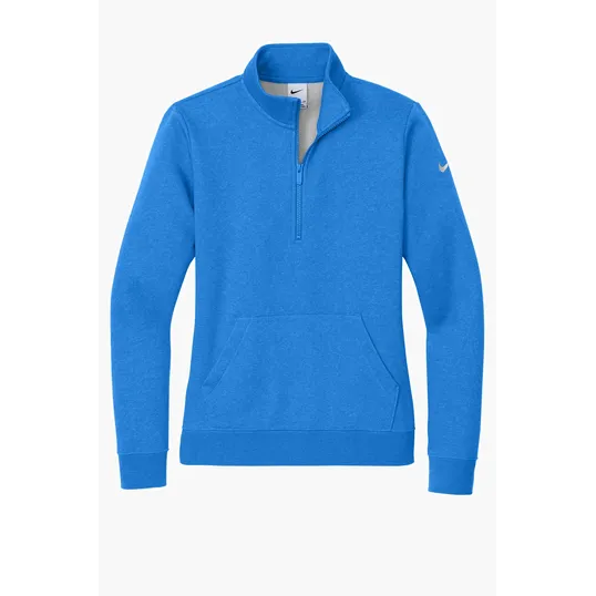 Nike Women's Club Fleece Sleeve Swoosh 1/2-Zip — view 6
