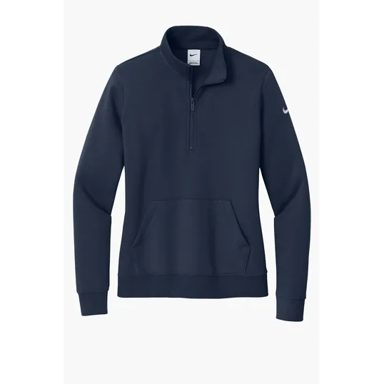 Nike Women's Club Fleece Sleeve Swoosh 1/2-Zip — view 7