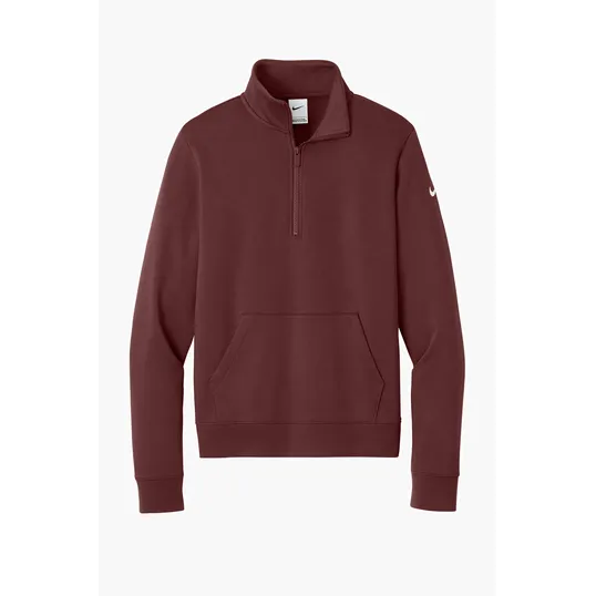 Nike Women's Club Fleece Sleeve Swoosh 1/2-Zip — view 15