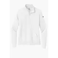 Nike Women's Club Fleece Sleeve Swoosh 1/2-Zip — view 8