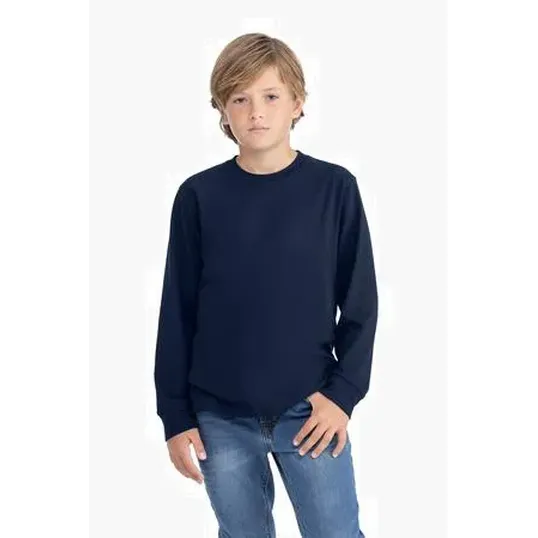 Next Level Apparel Youth Cotton Long Sleeve Tee