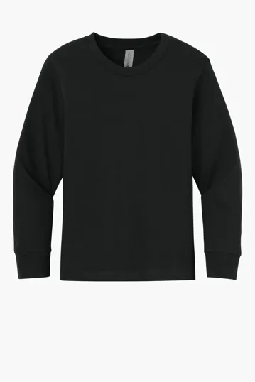 Next Level Apparel Youth Cotton Long Sleeve Tee — view 2
