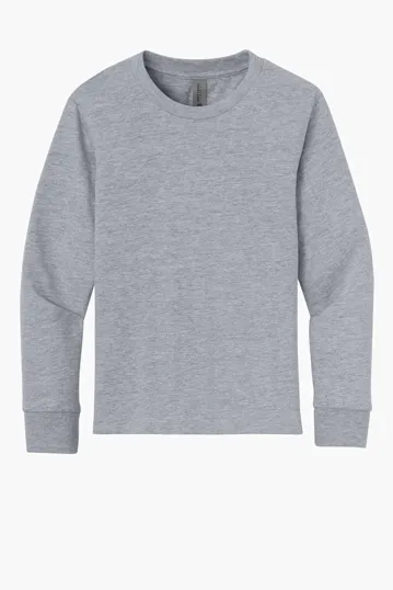 Next Level Apparel Youth Cotton Long Sleeve Tee — view 3