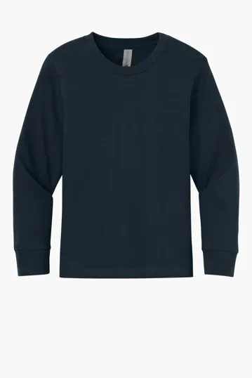 Next Level Apparel Youth Cotton Long Sleeve Tee — view 4