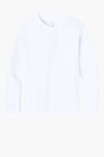 Next Level Apparel Youth Cotton Long Sleeve Tee — view 7