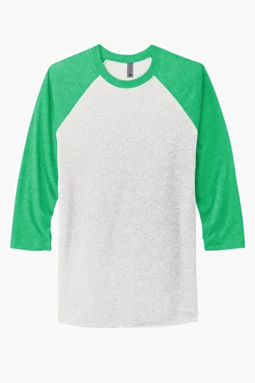 Next Level Apparel Adult Tri-Blend 3/4-Sleeve Raglan Tee — view 2