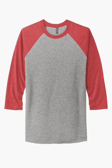 Next Level Apparel Adult Tri-Blend 3/4-Sleeve Raglan Tee — view 10