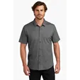 OGIO Extend Short Sleeve Button-Up Knit Shirt