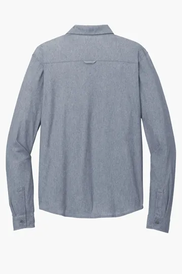 OGIO Extend Long Sleeve Button-Up Knit Shirt — view 7