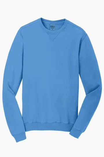Port & Co Beach Wash Garment-Dyed Crewneck Sweatshirt — view 3