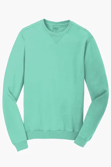 Port & Co Beach Wash Garment-Dyed Crewneck Sweatshirt — view 6