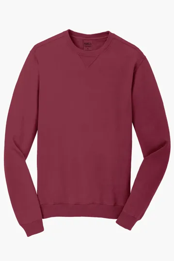 Port & Co Beach Wash Garment-Dyed Crewneck Sweatshirt — view 10