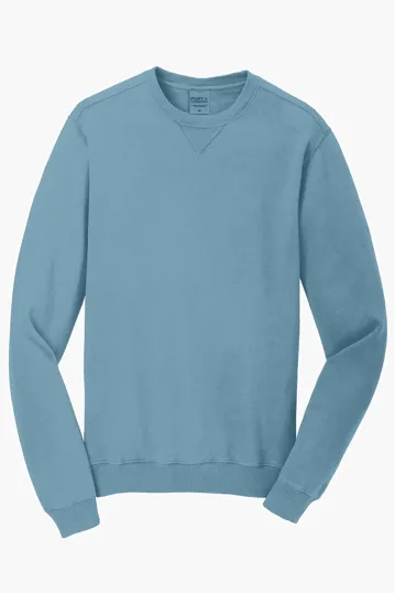 Port & Co Beach Wash Garment-Dyed Crewneck Sweatshirt — view 11