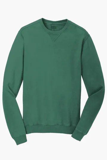 Port & Co Beach Wash Garment-Dyed Crewneck Sweatshirt — view 12