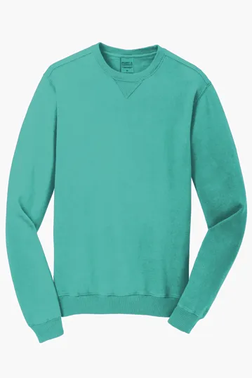 Port & Co Beach Wash Garment-Dyed Crewneck Sweatshirt — view 13