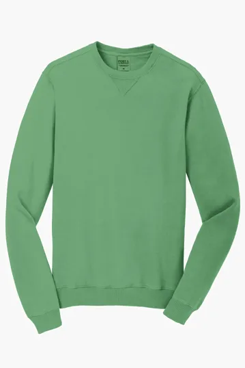 Port & Co Beach Wash Garment-Dyed Crewneck Sweatshirt — view 16