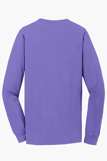 Port & Co Beach Wash Garment-Dyed Long Sleeve Tee — view 28