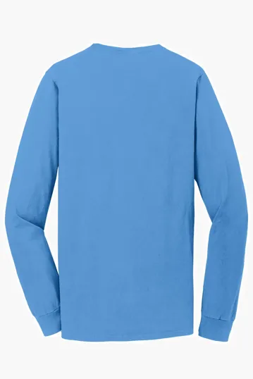 Port & Co Beach Wash Garment-Dyed Long Sleeve Tee — view 30