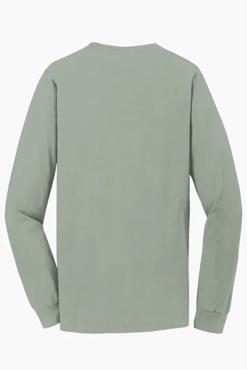 Port & Co Beach Wash Garment-Dyed Long Sleeve Tee — view 36