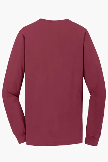 Port & Co Beach Wash Garment-Dyed Long Sleeve Tee — view 40