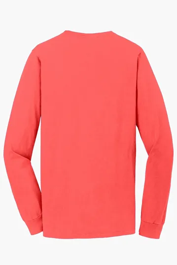 Port & Co Beach Wash Garment-Dyed Long Sleeve Tee — view 48