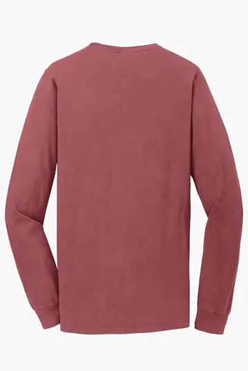 Port & Co Beach Wash Garment-Dyed Long Sleeve Tee — view 49