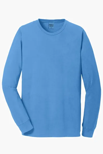 Port & Co Beach Wash Garment-Dyed Long Sleeve Tee — view 3