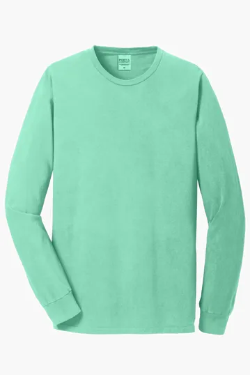 Port & Co Beach Wash Garment-Dyed Long Sleeve Tee — view 12